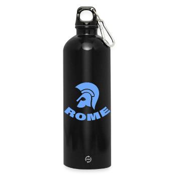 ROME - Trinkflasche mit Karabiner 750 ml - Schwarz - Vorne