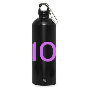 10 - Trinkflasche mit Karabiner 750 ml - Schwarz - Vorne