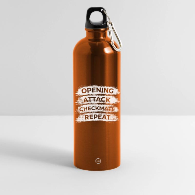 Techniques d’échecs Gourde en inox avec mousqueton 750 ml