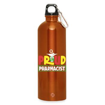 Pharmacist Pharmaceutical Technical - Water Bottle with carabiner 750 ml - burnt orange - Front