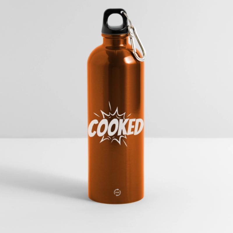 Cooked Explosive Comic Style Water Bottle with carabiner 750 ml
