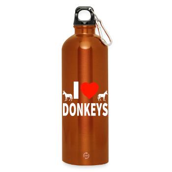 donkey - Water Bottle with carabiner 750 ml - burnt orange - Front