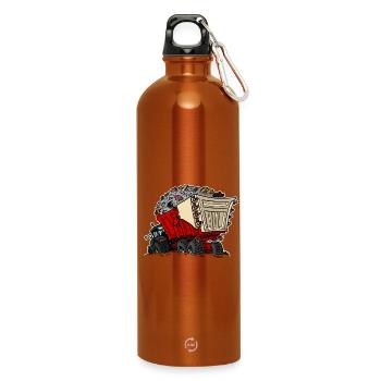 0956 Wagen RUIN - Trinkflasche mit Karabiner 750 ml - Orange - Vorne