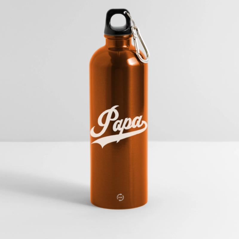 Script classique de Papa Gourde en inox avec mousqueton 750 ml
