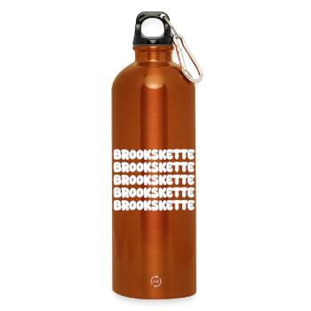 Klettern Brookskette - Trinkflasche mit Karabiner 750 ml - Orange - Vorne