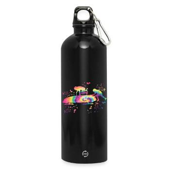 Bob Team Anschieber Bob - Trinkflasche mit Karabiner 750 ml - Schwarz - Vorne