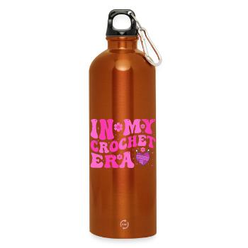 Dans ma zone crochet - Gourde en inox avec mousqueton 750 ml - orange - Devant