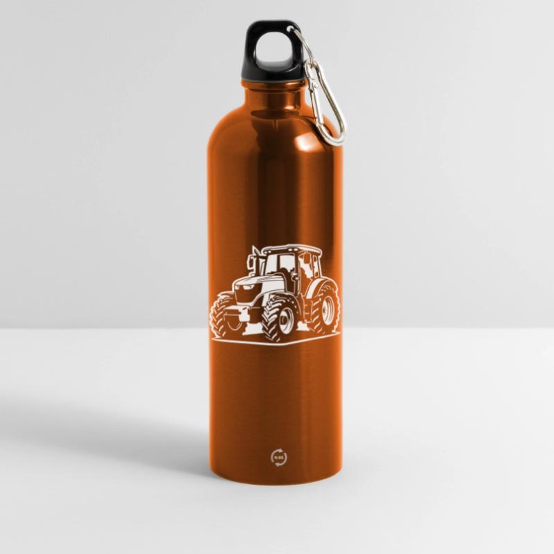 Traktor / Trecker / Schlepper (Differenzbild) Trinkflasche mit Karabiner 750 ml