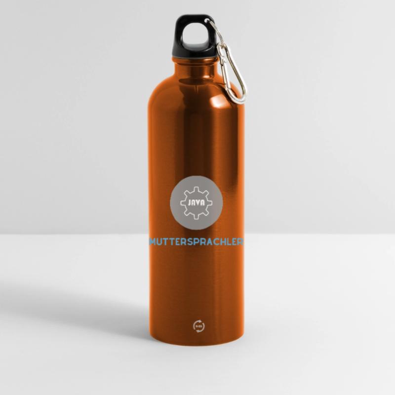 Muttersprachler: JavaScript Edition Trinkflasche mit Karabiner 750 ml