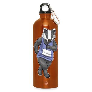 Badger Jogger Jogging Sport - Gourde en inox avec mousqueton 750 ml - orange - Devant