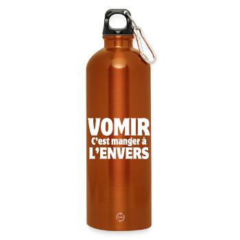 Partying, Bac Party, Fiesta - Trinkflasche mit Karabiner 750 ml - Orange - Vorne