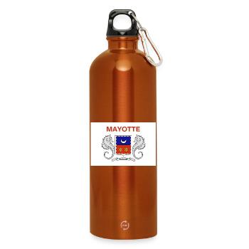 Mayotte - Water Bottle with carabiner 750 ml - burnt orange - Front