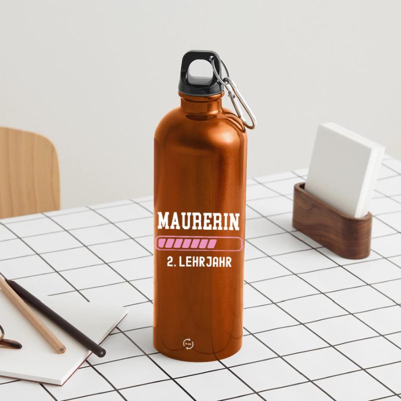 Bricklayer apprenticeship 2 year apprenticeship second year apprenticeship Water Bottle with carabiner 750 ml