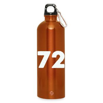 72 - Trinkflasche mit Karabiner 750 ml - Orange - Vorne