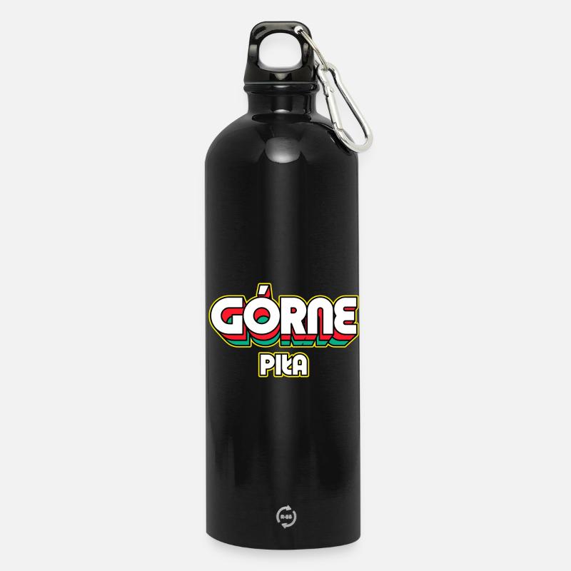 Górne Piła. Nom du district rétro - Gourde en inox avec mousqueton 750 ml - noir