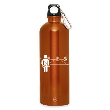Tir à l’arc - Gourde en inox avec mousqueton 750 ml - orange - Devant