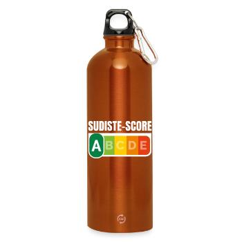 SUDISTE SCORE - Humour noir - Gourde en inox avec mousqueton 750 ml - orange - Devant