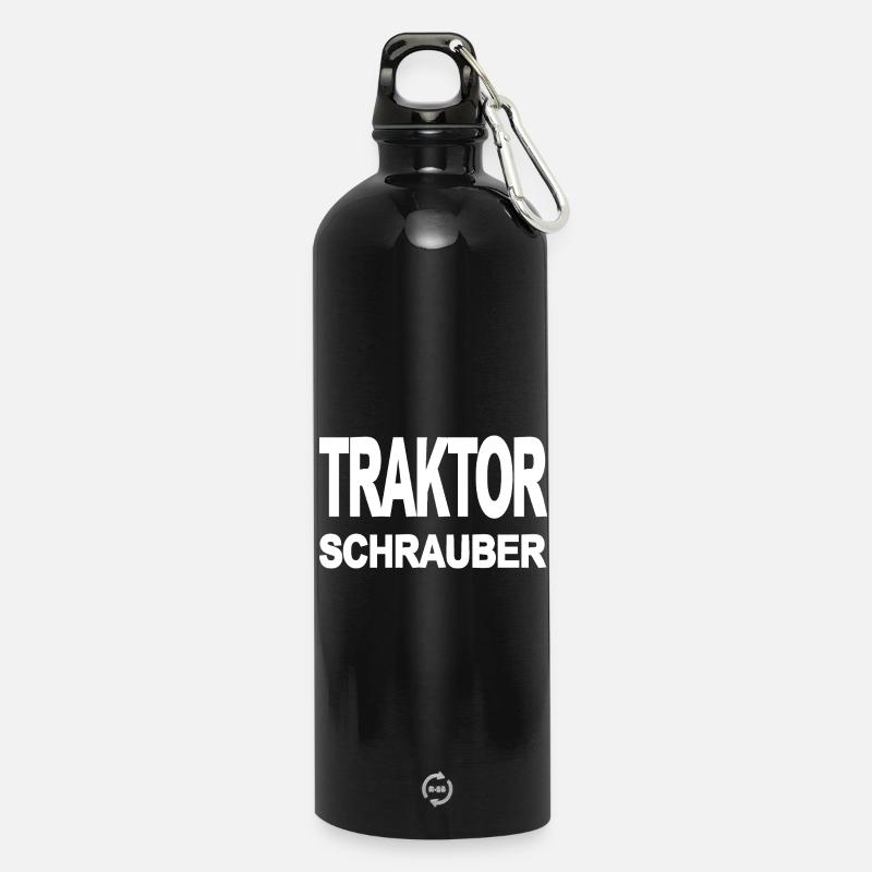 Tractor - Water Bottle with carabiner 750 ml - black
