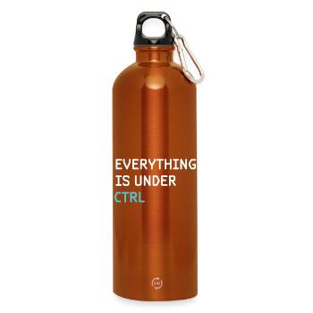 Funny Programming - Programmer Software Engineer - Water Bottle with carabiner 750 ml - burnt orange - Front