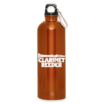 Mouthpiece clarinet - Water Bottle with carabiner 750 ml - burnt orange - Front
