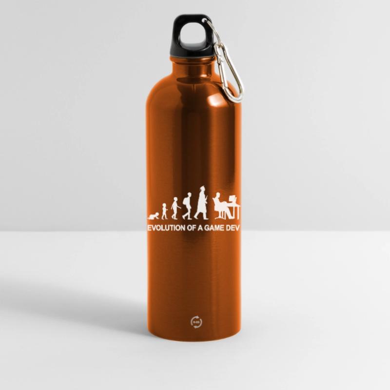 Game Developer Evolution Water Bottle with carabiner 750 ml