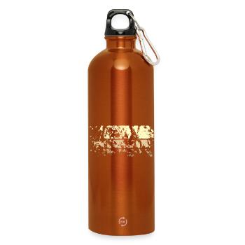 Background Abstract - Water Bottle with carabiner 750 ml - burnt orange - Front