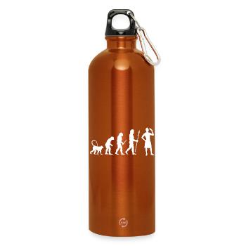 Évolution de la crème glacée - Gourde en inox avec mousqueton 750 ml - orange - Devant