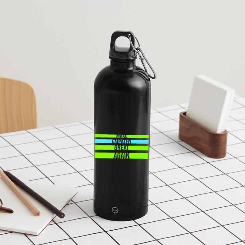 Make Empathy Great Again Politisch Statement Hoffn Trinkflasche mit Karabiner 750 ml