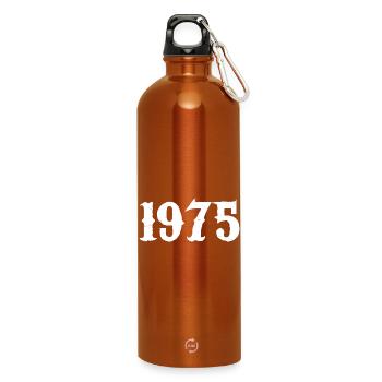 1975 - Water Bottle with carabiner 750 ml - burnt orange - Front