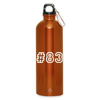 1983 Hashtag - Water Bottle with carabiner 750 ml - burnt orange - Front