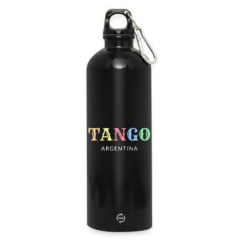 Tango Argentine - Gourde en inox avec mousqueton 750 ml - noir - Devant