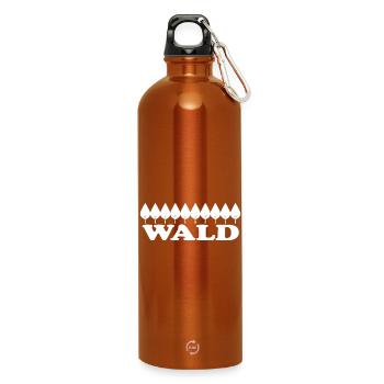 Forest - Water Bottle with carabiner 750 ml - burnt orange - Front