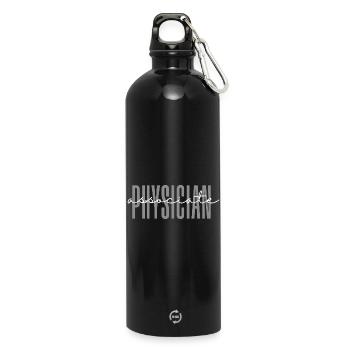 Physician Associate PA Student Grade Zukunft - Trinkflasche mit Karabiner 750 ml - Schwarz - Vorne