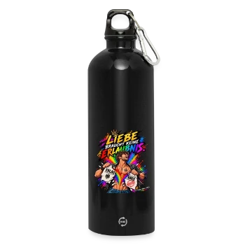 Trinkflasche mit Karabiner 750 ml