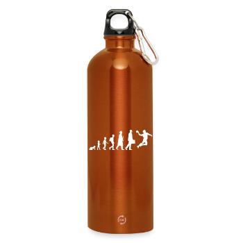 Evolution Handball - Trinkflasche mit Karabiner 750 ml - Orange - Vorne