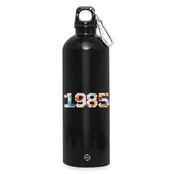 Floral 1985 - 40e anniversaire - Gourde en inox avec mousqueton 750 ml - noir - Devant