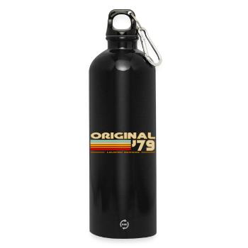 1979 - Water Bottle with carabiner 750 ml - black - Front