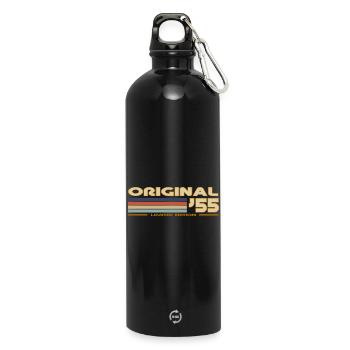 1955 - Gourde en inox avec mousqueton 750 ml - noir - Devant