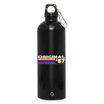 1967 - Trinkflasche mit Karabiner 750 ml - Schwarz - Vorne