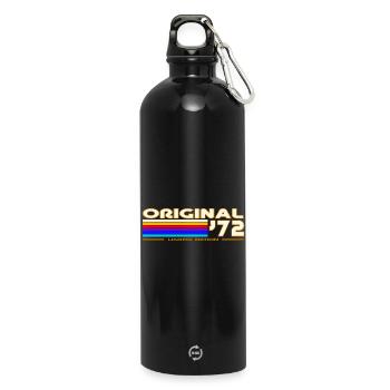 1972 - Water Bottle with carabiner 750 ml - black - Front