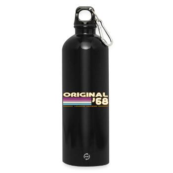 1968 - Gourde en inox avec mousqueton 750 ml - noir - Devant