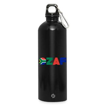 Afrique du Sud - Gourde en inox avec mousqueton 750 ml - noir - Devant