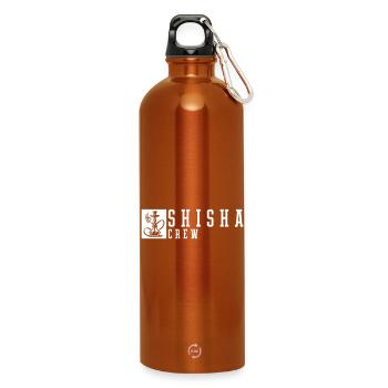 Shisha Crew - Trinkflasche mit Karabiner 750 ml - Orange - Vorne