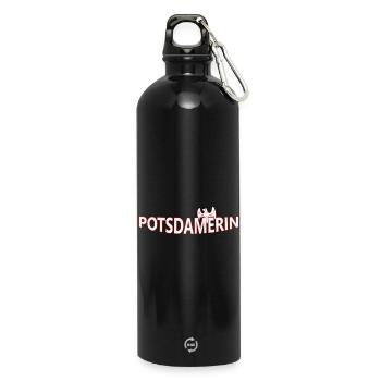 Potsdamer - Water Bottle with carabiner 750 ml - black - Front