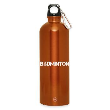Badminton - Gourde en inox avec mousqueton 750 ml - orange - Devant