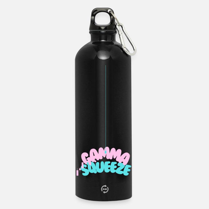 Gamma Squeeze - Water Bottle with carabiner 750 ml - black