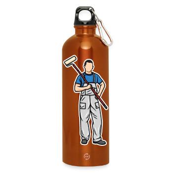 Petit peintre - Gourde en inox avec mousqueton 750 ml - orange - Devant
