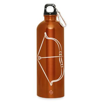 Bow and arrow - Water Bottle with carabiner 750 ml - burnt orange - Front