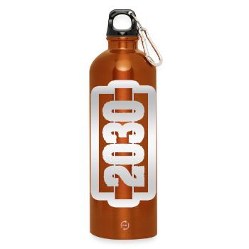 2030 - Water Bottle with carabiner 750 ml - burnt orange - Front