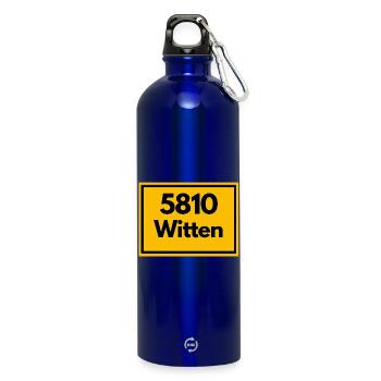 ANCIEN CODE POSTAL RETRO 5810 WITTEN RUHRGEBIET - Gourde en inox avec mousqueton 750 ml - bleu roi - Devant
